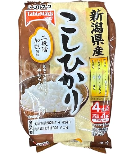 Amazon | ホクレン ゆめぴりかごはん （150g×3）×12 | 稲田米殻店